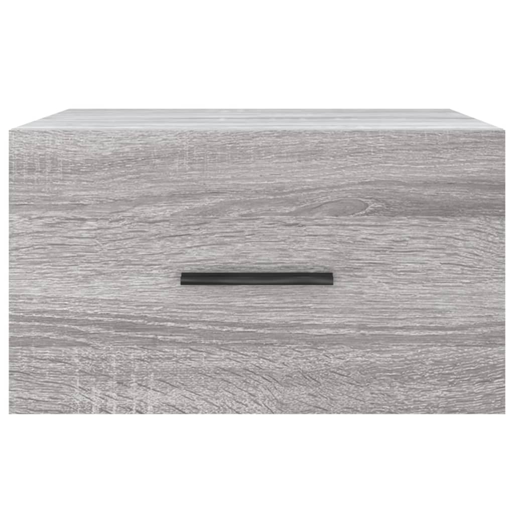 vidaXL Wand-Nachttisch Grau Sonoma 35x35x20 cm