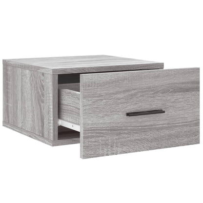 vidaXL Wand-Nachttisch Grau Sonoma 35x35x20 cm