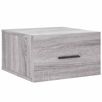 vidaXL Wand-Nachttische 2 Stk. Grau Sonoma 35x35x20 cm