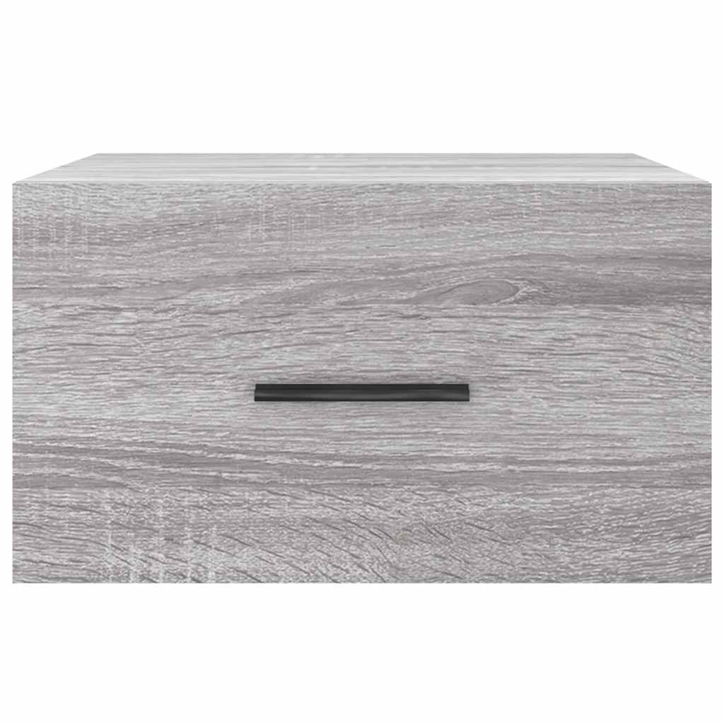 vidaXL Wand-Nachttische 2 Stk. Grau Sonoma 35x35x20 cm