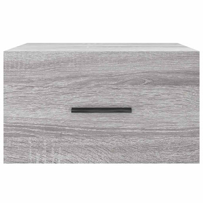 vidaXL Wand-Nachttische 2 Stk. Grau Sonoma 35x35x20 cm