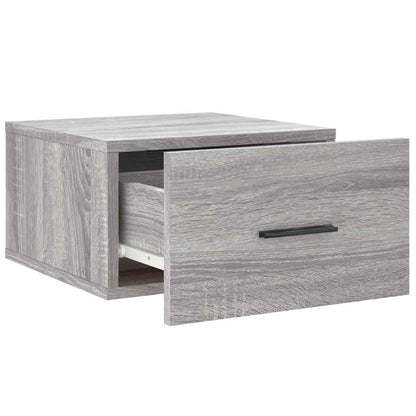 vidaXL Wand-Nachttische 2 Stk. Grau Sonoma 35x35x20 cm