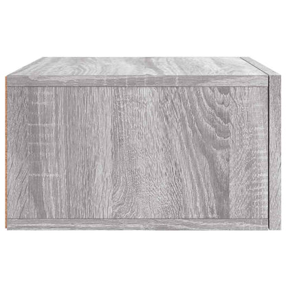 vidaXL Wand-Nachttische 2 Stk. Grau Sonoma 35x35x20 cm