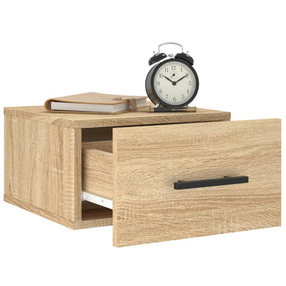 vidaXL Wand-Nachttische 2 Stk. Sonoma-Eiche 35x35x20 cm