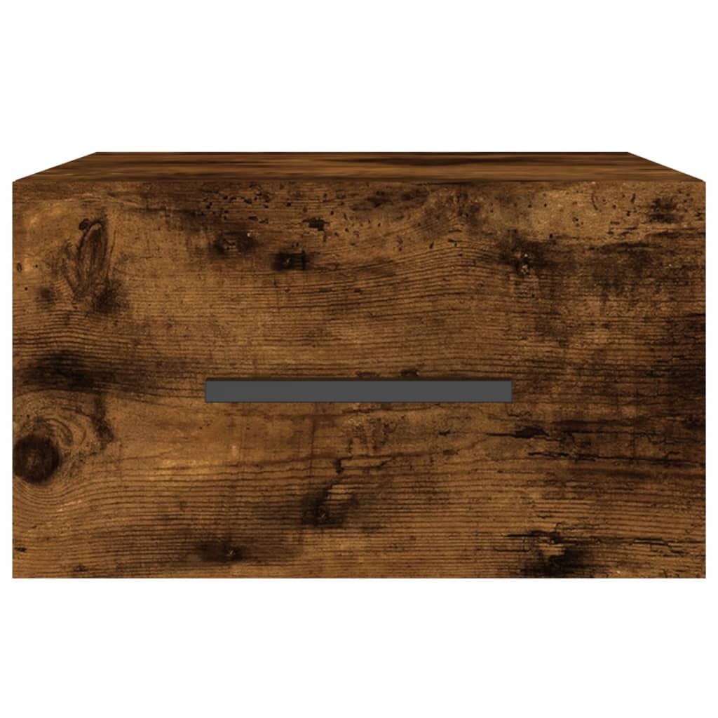vidaXL Tables de chevet murales 2 pcs Chêne fumé 35x35x20 cm