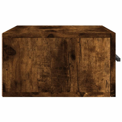 vidaXL Tables de chevet murales 2 pcs Chêne fumé 35x35x20 cm
