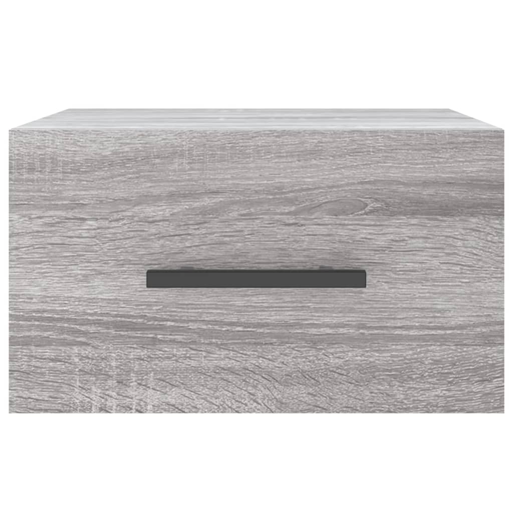 vidaXL Tables de chevet murales 2 pcs Gris Sonoma 35x35x20 cm