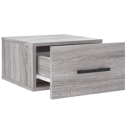 vidaXL Tables de chevet murales 2 pcs Gris Sonoma 35x35x20 cm