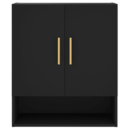 vidaXL Wandschrank Schwarz 60x31x70 cm Holzwerkstoff