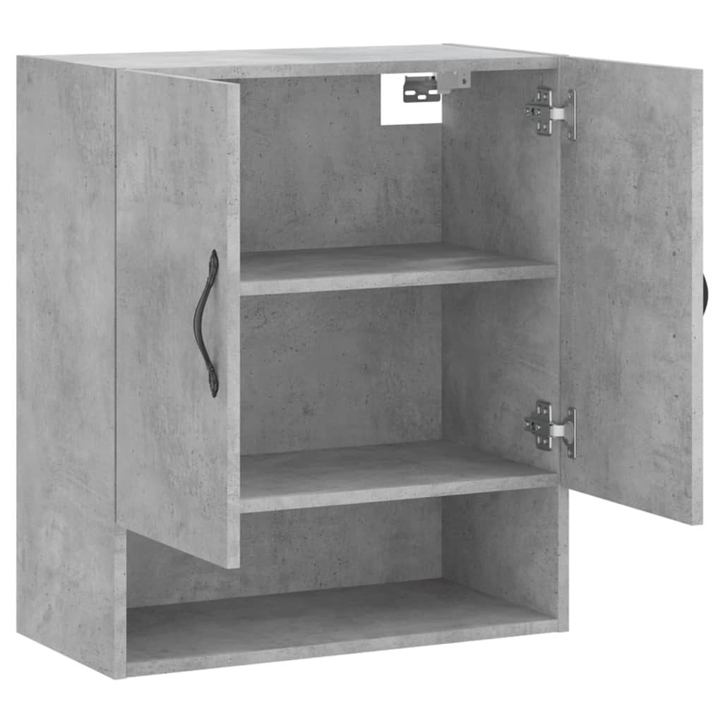 vidaXL Wandschrank Betongrau 60x31x70 cm Holzwerkstoff