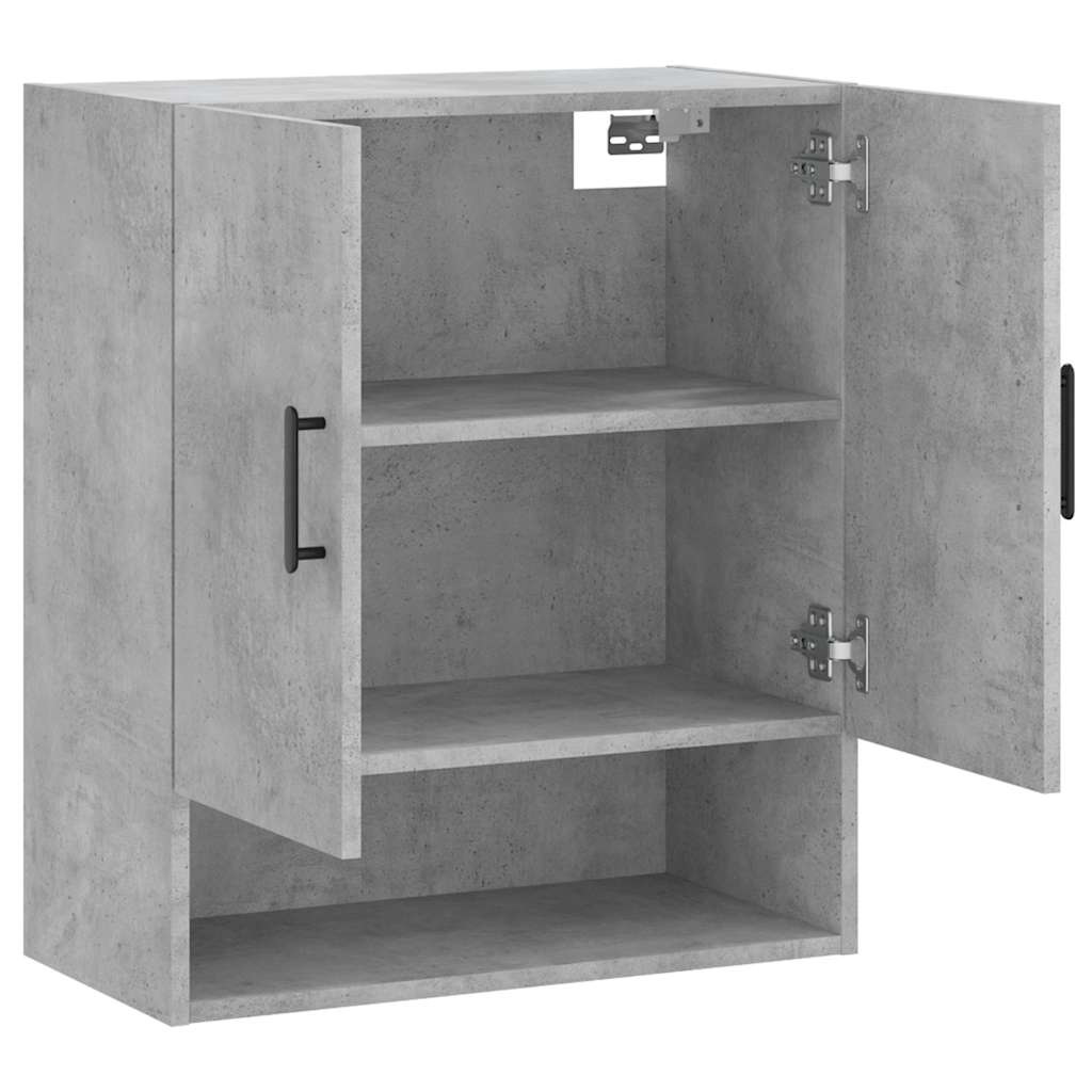 vidaXL Armoire murale gris béton 60x31x70 cm bois d'ingénierie