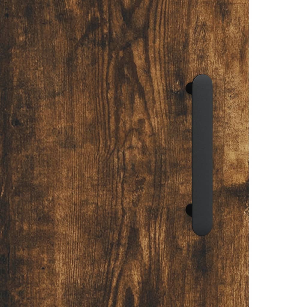 vidaXL Armoire murale chêne fumé 60x31x70 cm bois d'ingénierie