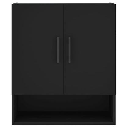 vidaXL Wandschrank Schwarz 60x31x70 cm Holzwerkstoff