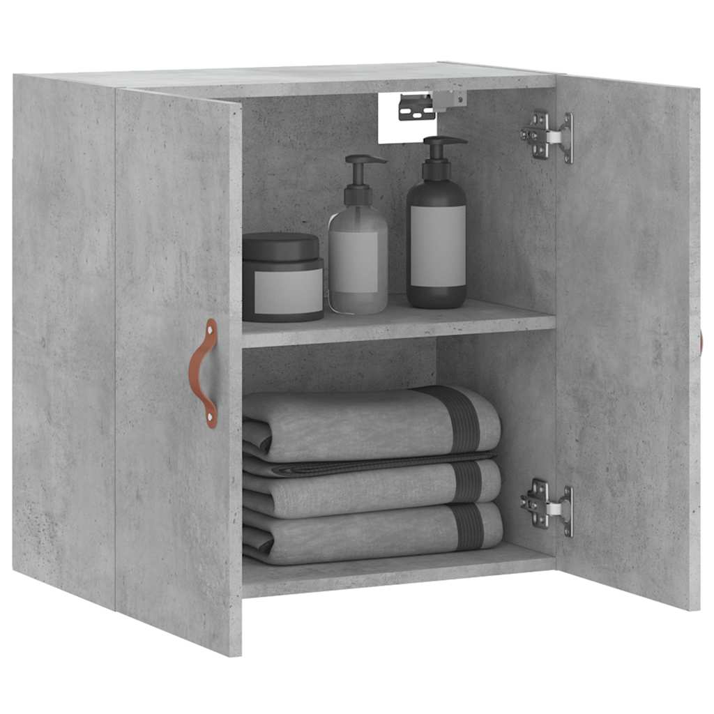 vidaXL Wandschrank Betongrau 60x31x60 cm Holzwerkstoff