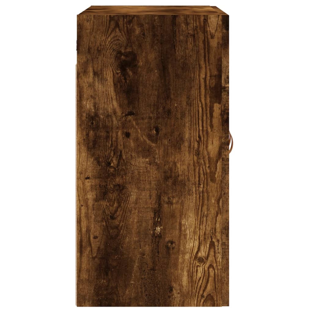 vidaXL Meuble haut mural chêne fumé 60x31x60 cm Bois d'ingénierie