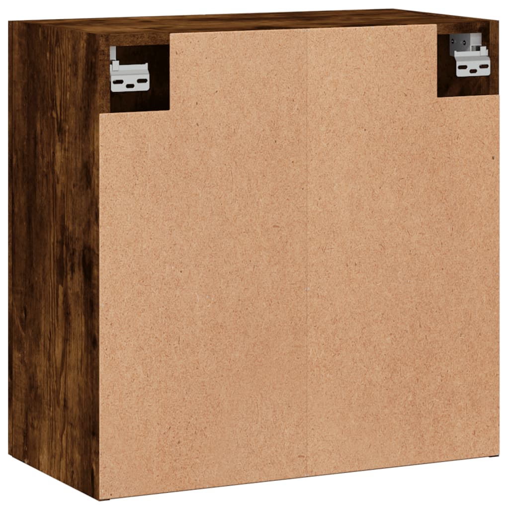 vidaXL Meuble haut mural chêne fumé 60x31x60 cm Bois d'ingénierie