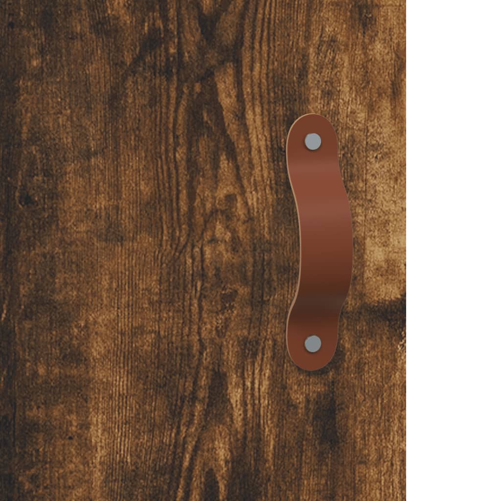 vidaXL Meuble haut mural chêne fumé 60x31x60 cm Bois d'ingénierie