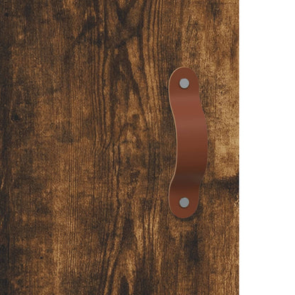vidaXL Meuble haut mural chêne fumé 60x31x60 cm Bois d'ingénierie