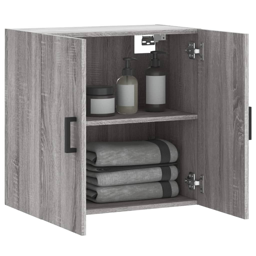 vidaXL Meuble haut mural gris Sonoma 60x31x60 cm en bois d'ingénierie