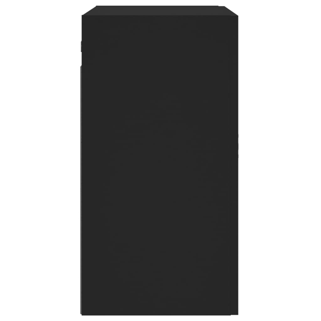 vidaXL Wandschrank Schwarz 60x31x60 cm Holzwerkstoff