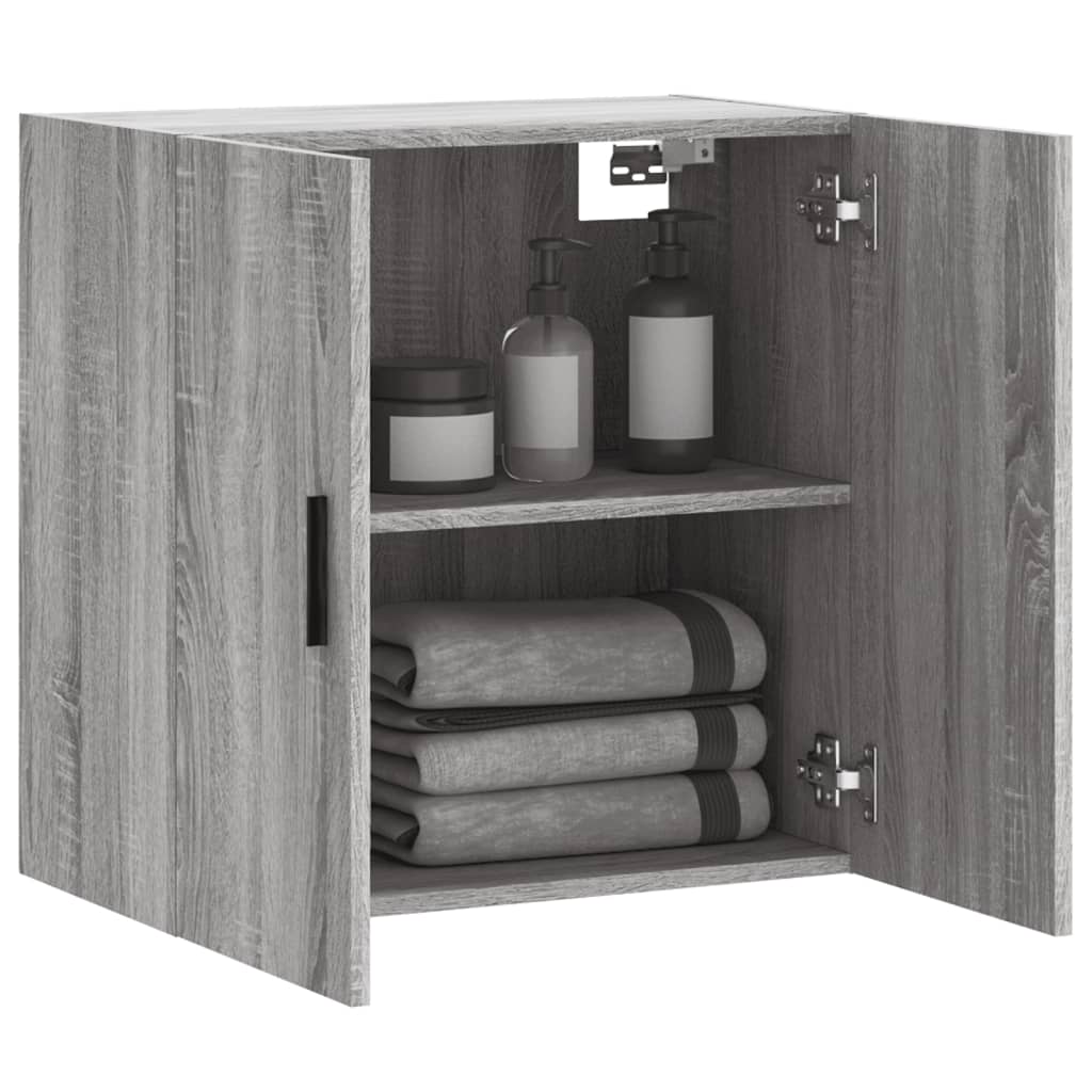 vidaXL Meuble haut mural gris Sonoma 60x31x60 cm en bois d'ingénierie