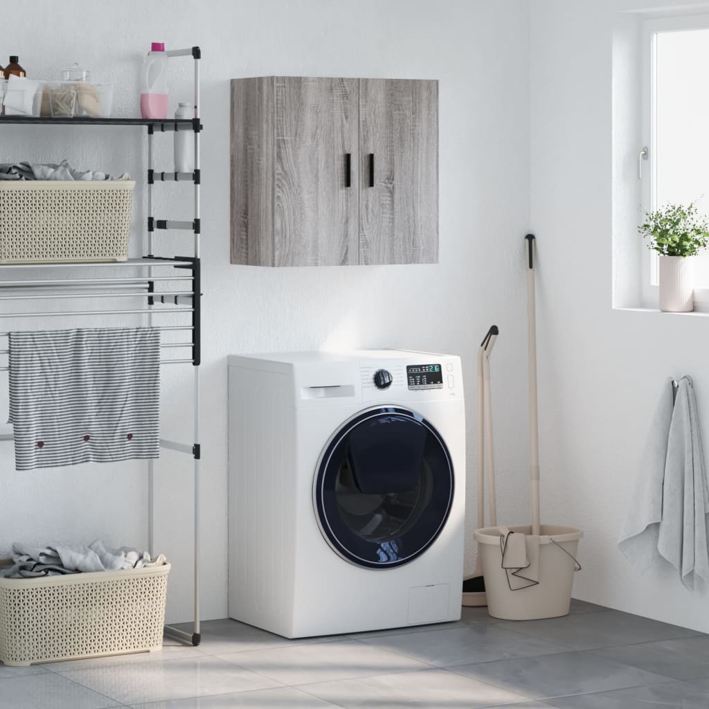 vidaXL Meuble haut mural gris Sonoma 60x31x60 cm en bois d'ingénierie