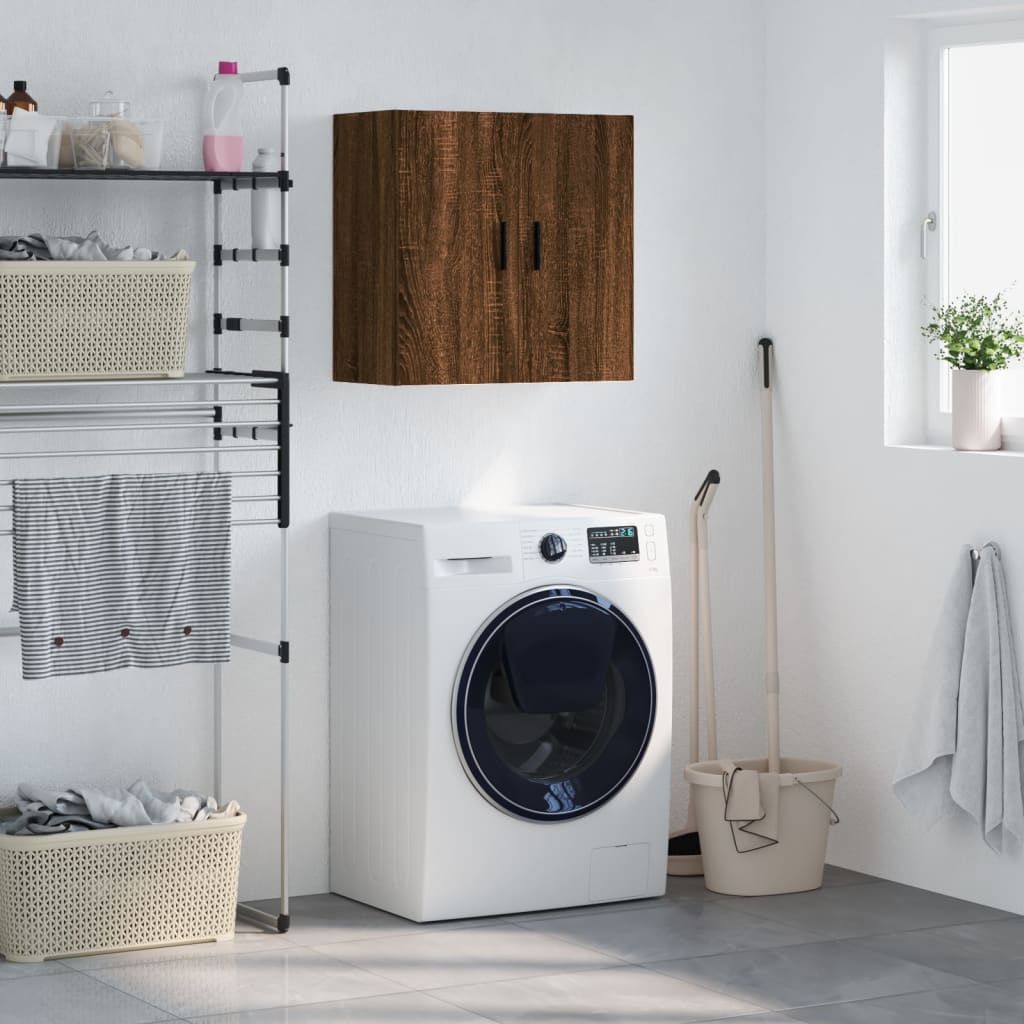 vidaXL Meuble Haut Mural Chêne Marron 60x31x60 cm Bois d'ingénierie