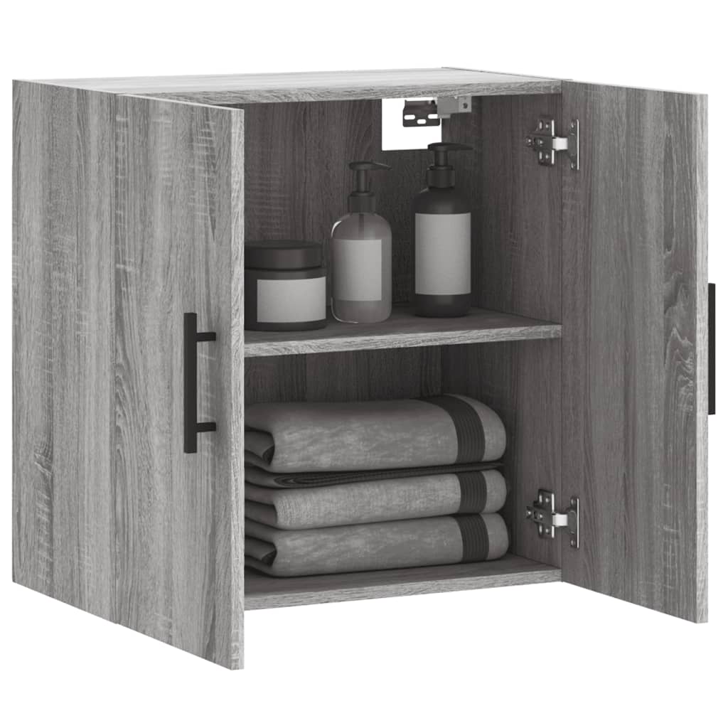vidaXL Meuble haut mural gris Sonoma 60x31x60 cm en bois d'ingénierie