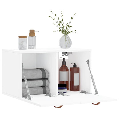 vidaXL Armoire murale blanche 60x36,5x35 cm en bois d'ingénierie
