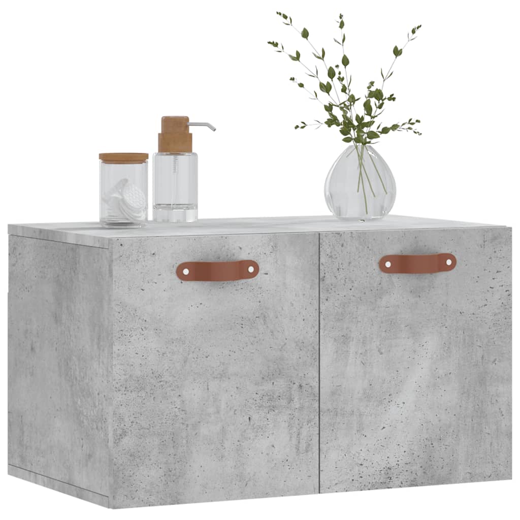 vidaXL Armoire murale gris béton 60x36,5x35 cm Aggloméré