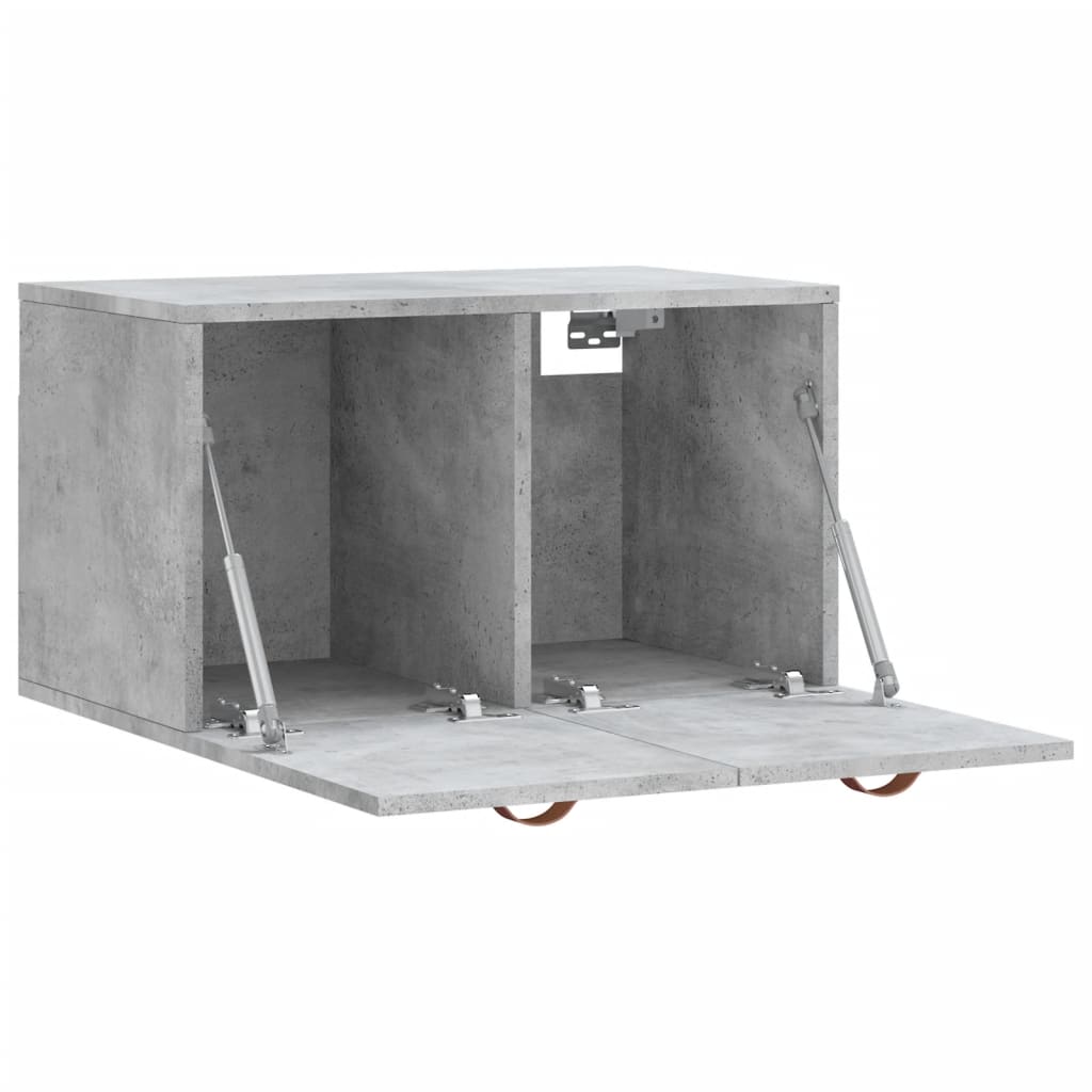 vidaXL Armoire murale gris béton 60x36,5x35 cm Aggloméré