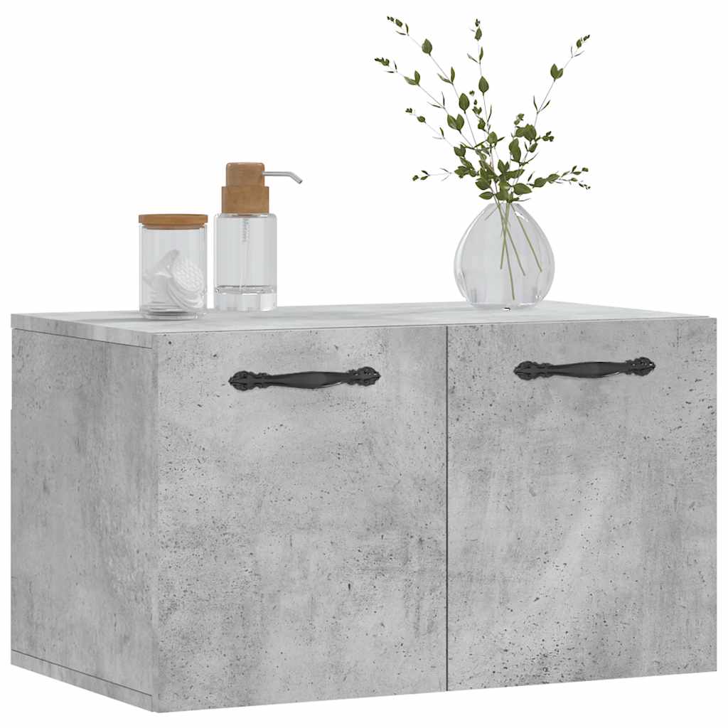 vidaXL Armoire murale gris béton 60x36,5x35 cm Aggloméré
