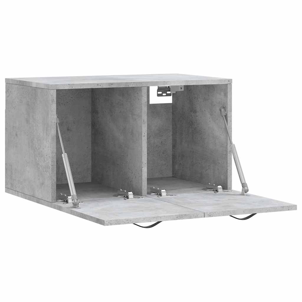 vidaXL Armoire murale gris béton 60x36,5x35 cm Aggloméré