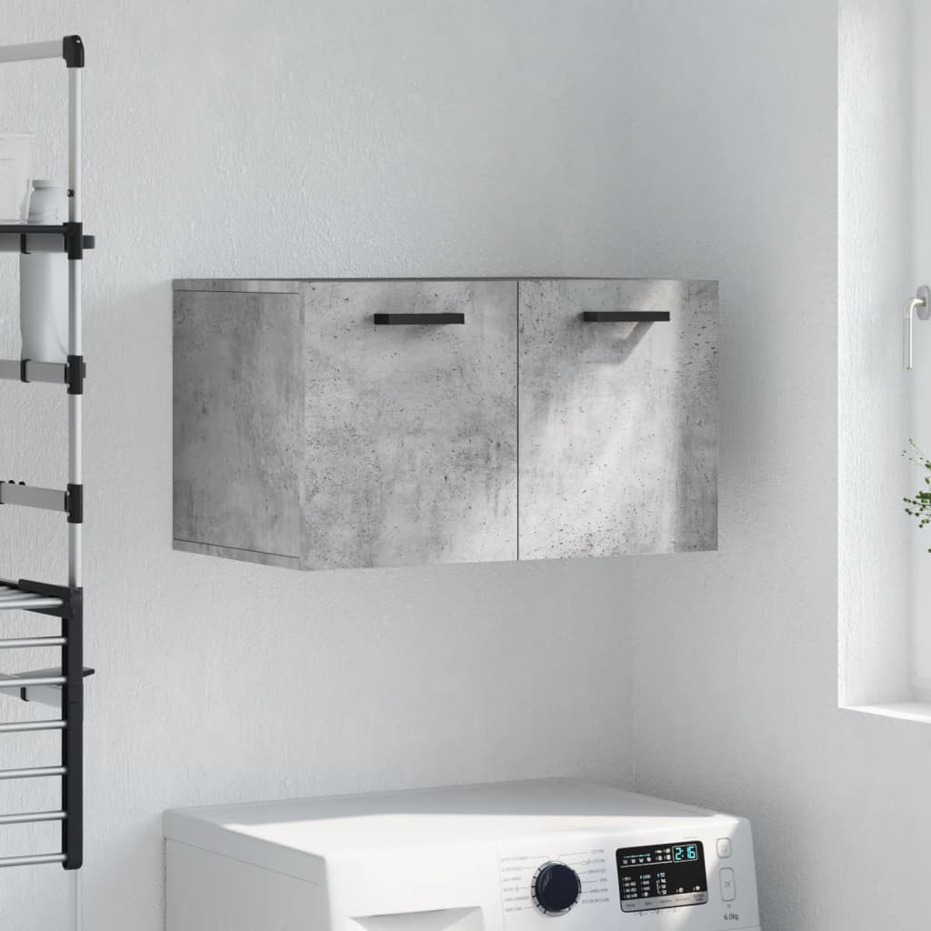 vidaXL Armoire murale gris béton 60x36,5x35 cm Aggloméré
