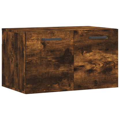 vidaXL Meuble haut mural chêne fumé 60x36,5x35 cm bois d'ingénierie