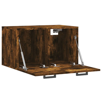 vidaXL Meuble haut mural chêne fumé 60x36,5x35 cm bois d'ingénierie
