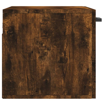vidaXL Meuble haut mural chêne fumé 60x36,5x35 cm bois d'ingénierie