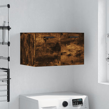 vidaXL Meuble haut mural chêne fumé 60x36,5x35 cm bois d'ingénierie