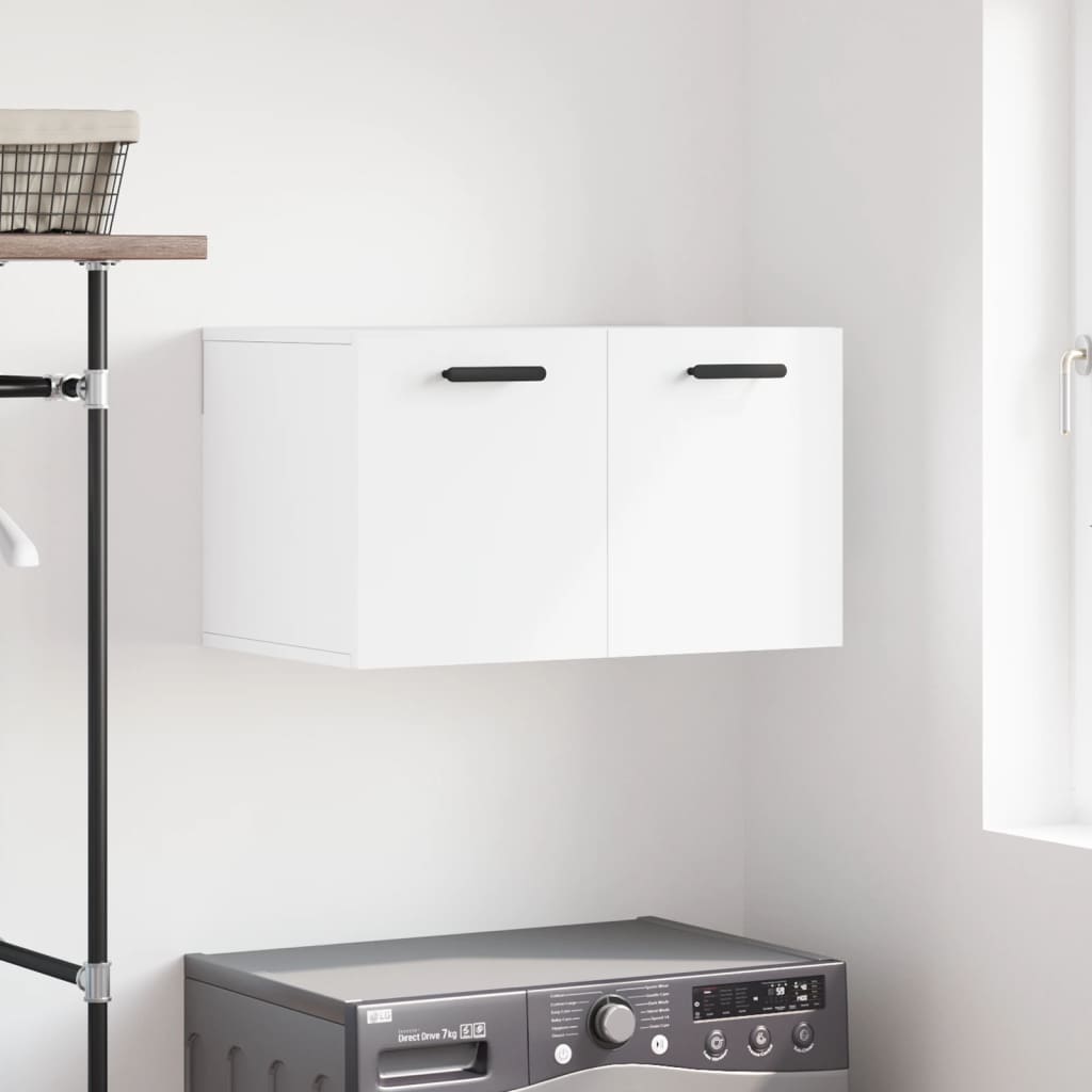 vidaXL Armoire murale blanche 60x36,5x35 cm en bois d'ingénierie