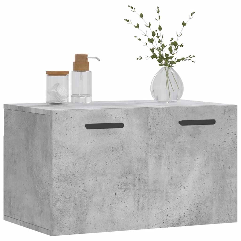 vidaXL Armoire murale gris béton 60x36,5x35 cm Aggloméré