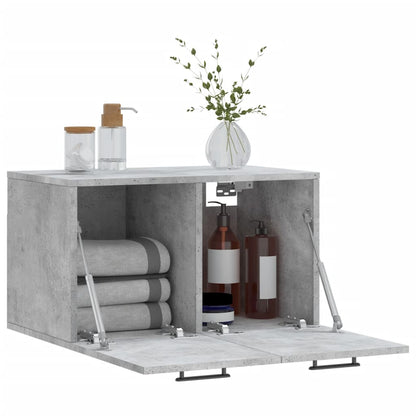 vidaXL Armoire murale gris béton 60x36,5x35 cm Aggloméré