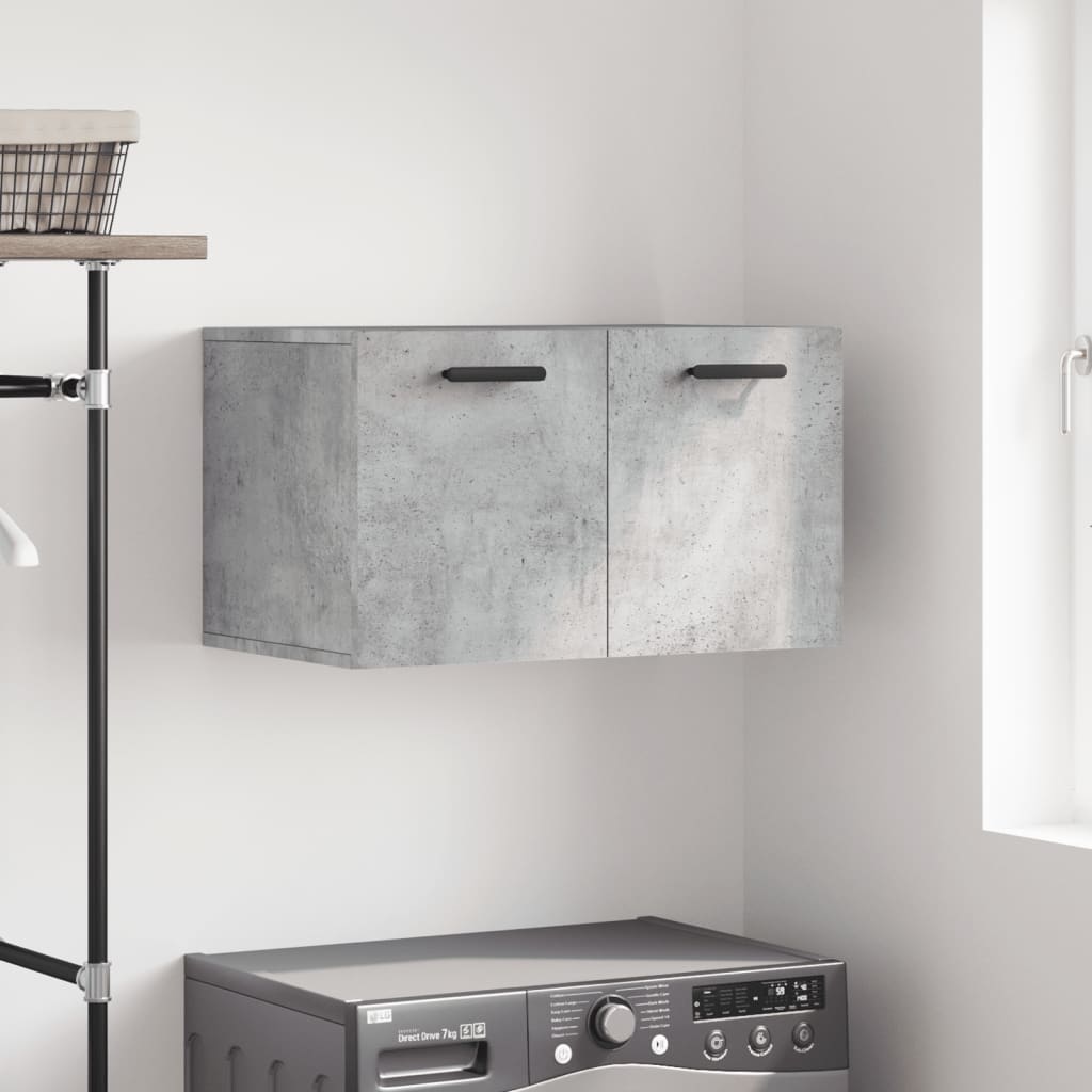 vidaXL Armoire murale gris béton 60x36,5x35 cm Aggloméré