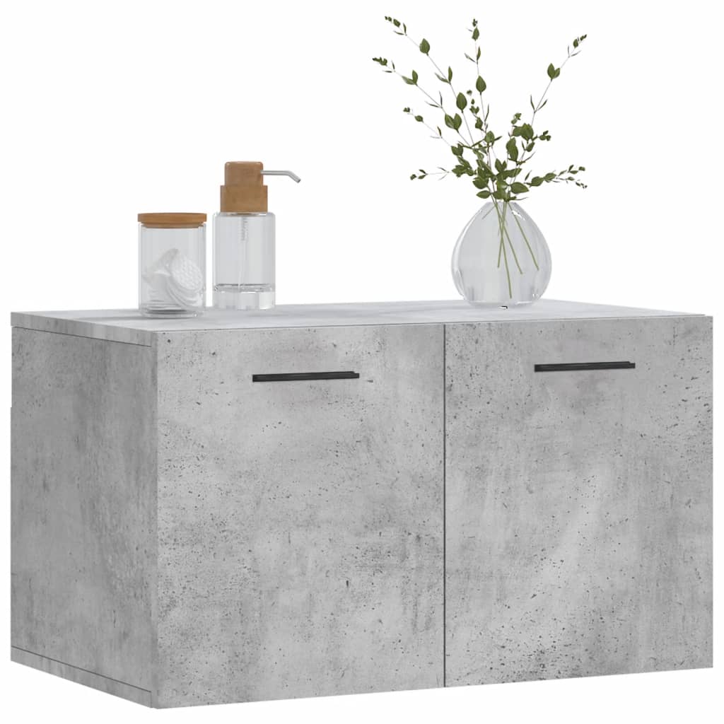 vidaXL Armoire murale gris béton 60x36,5x35 cm Aggloméré
