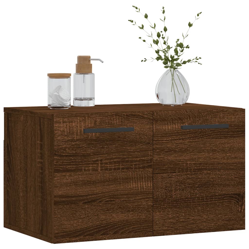 vidaXL Armoire murale marron aspect chêne 60x36,5x35cm en bois d'ingénierie