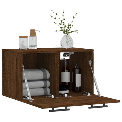 vidaXL Armoire murale marron aspect chêne 60x36,5x35cm en bois d'ingénierie