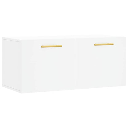 vidaXL Armoire murale blanc 80x36,5x35 cm Aggloméré