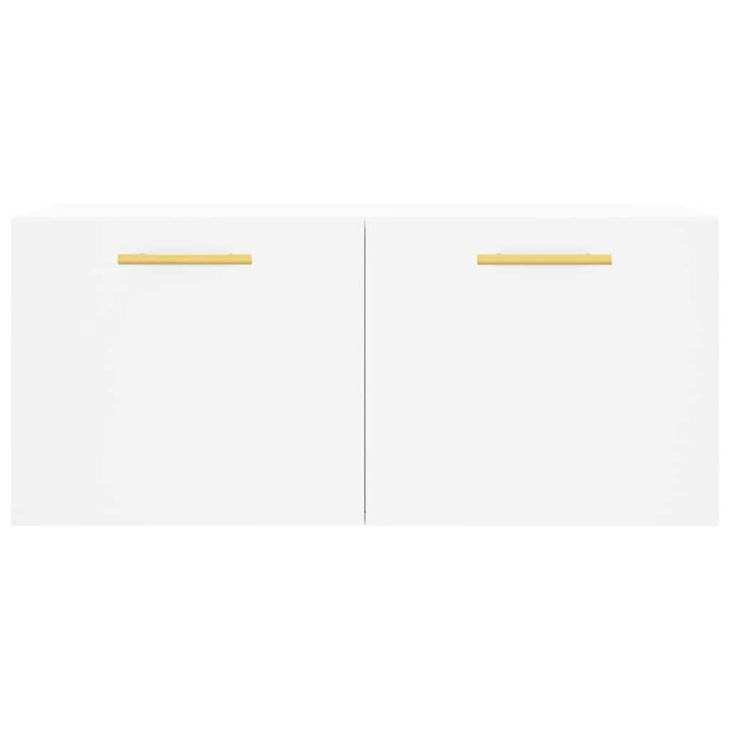 vidaXL Armoire murale blanc 80x36,5x35 cm Aggloméré