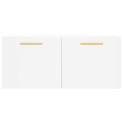 vidaXL Armoire murale blanc 80x36,5x35 cm Aggloméré