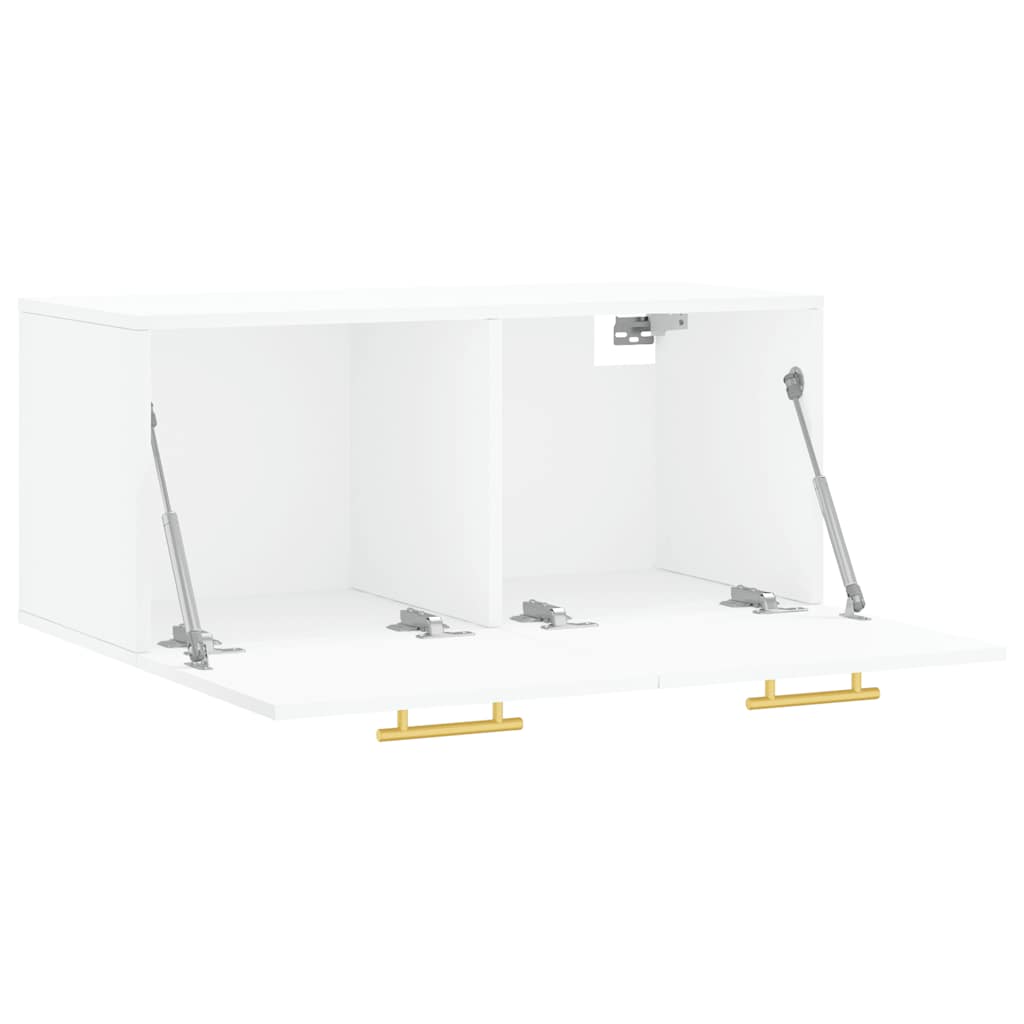 vidaXL Armoire murale blanc 80x36,5x35 cm Aggloméré