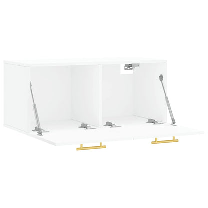 vidaXL Armoire murale blanc 80x36,5x35 cm Aggloméré